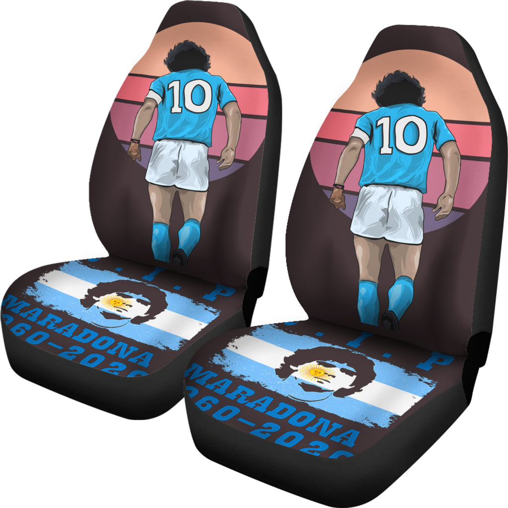 Art R.I.P Diego Armando Maradona 10 Rip 1969 2022 Car Seat Covers Gift For Fooball