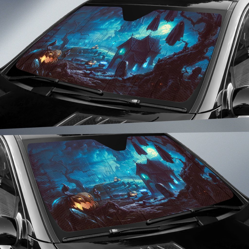 Black Haunted House Sun Shade Gift Ideas 2021