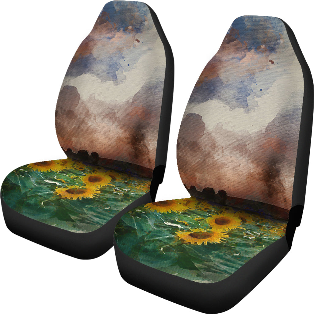 Beautiful Sunflower Art Car Seat Covers