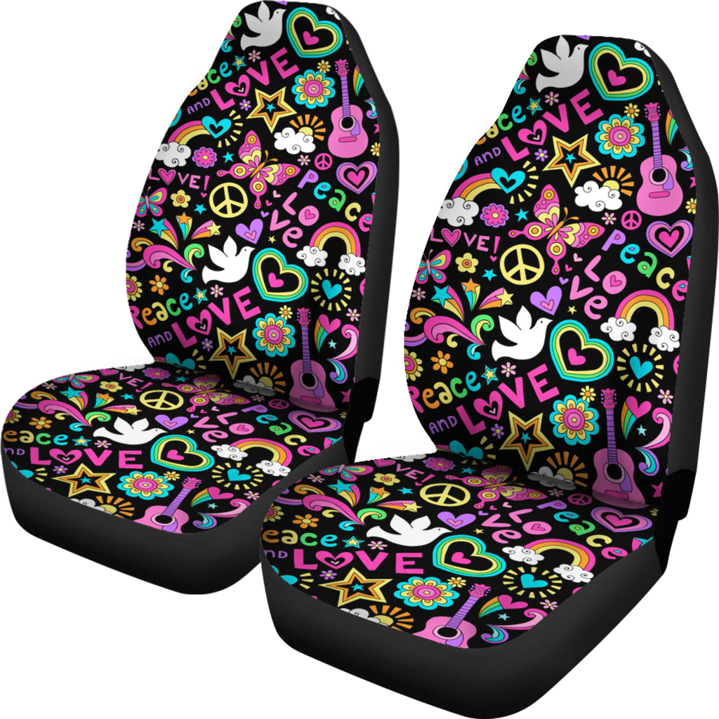 Peace Love Butterfly Car Seat Covers