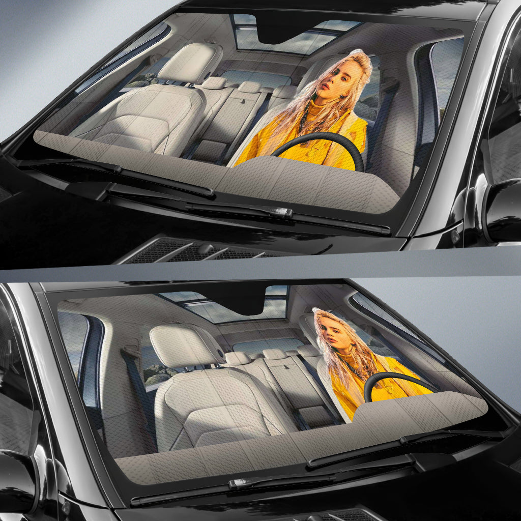 Billie Eilish Driving Auto Sun Shade