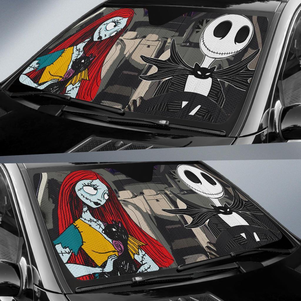 Nightmare Before Christmas Driving Car Auto Sun Shade Amazing Best Gift Ideas 2022