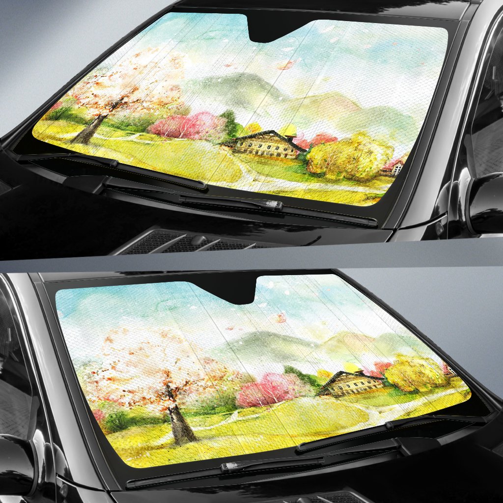 Digital Art Car Sun Shade Gift Ideas 2022