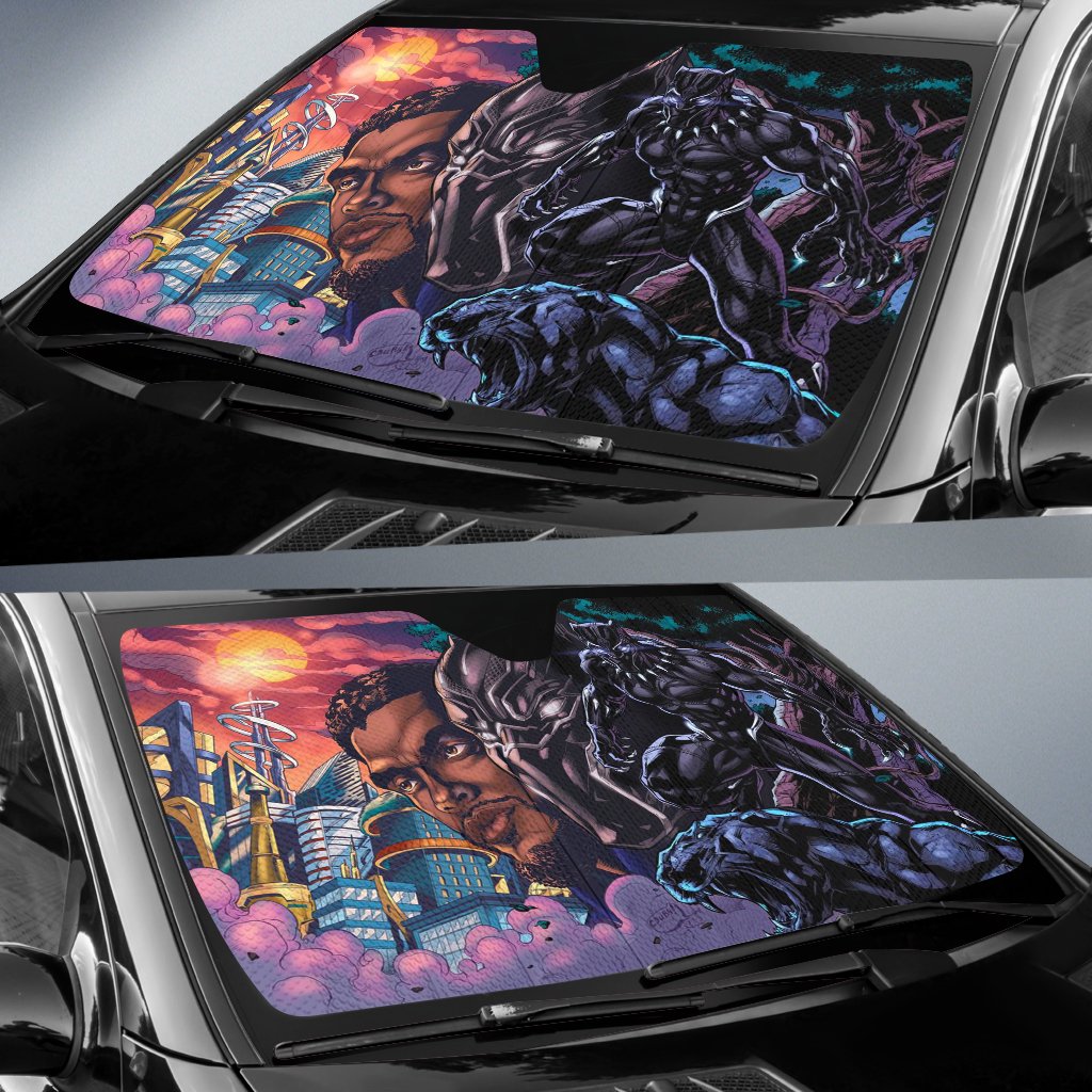 Black Panther Art Wakanda Auto Sun Shades