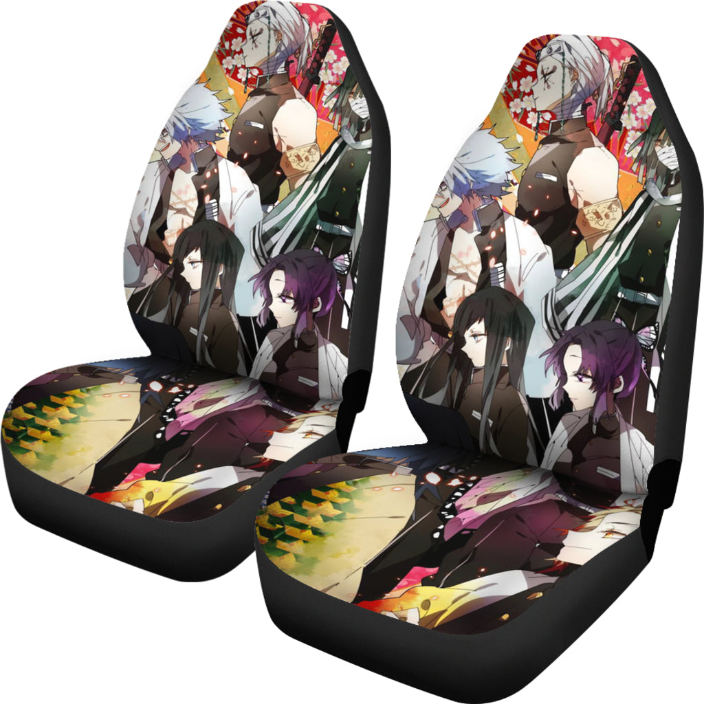 2022 12 Pillars Demon Slayer Car Seat Covers Gift For Fan Anime