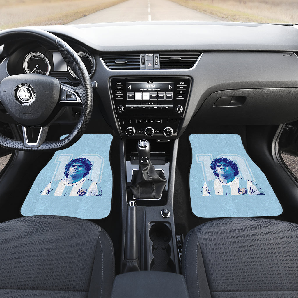 Diego Armando Maradona 10 Rip 1969 2022 7 Car Floor Mats Custom Car Accessories Car Decor 2022