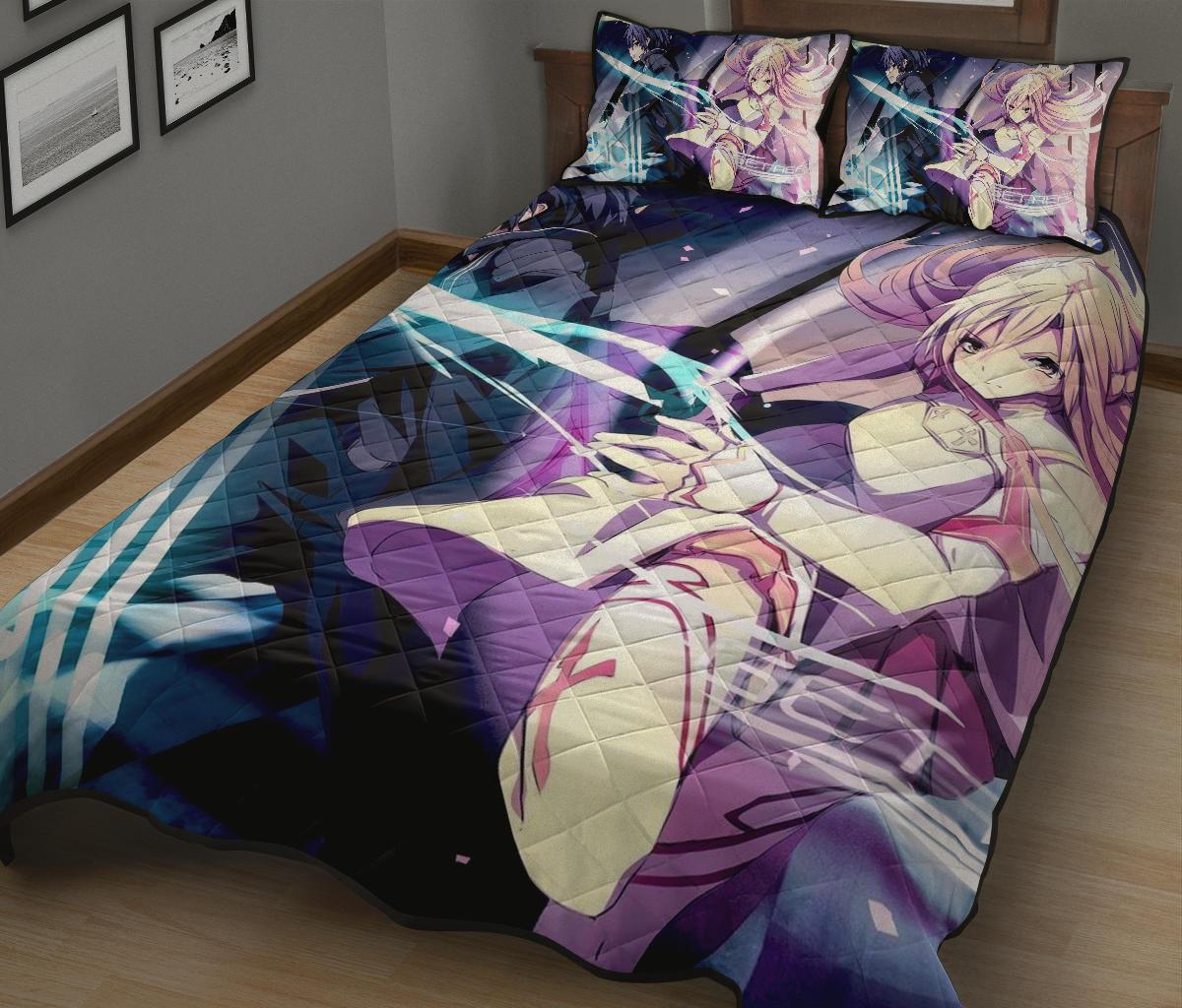 Sword Art Online Anime Quilt Bed Set Pillow Case Amazing Decor Gift Ideas 13