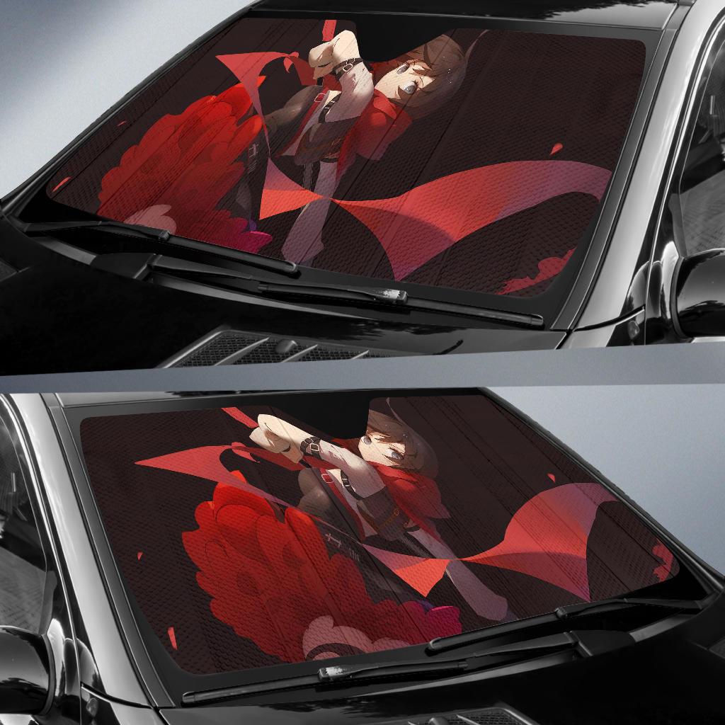 Rwby Ruby Rose Scythe Anime Girl Hd Car Sun Shade Gift Ideas 2022