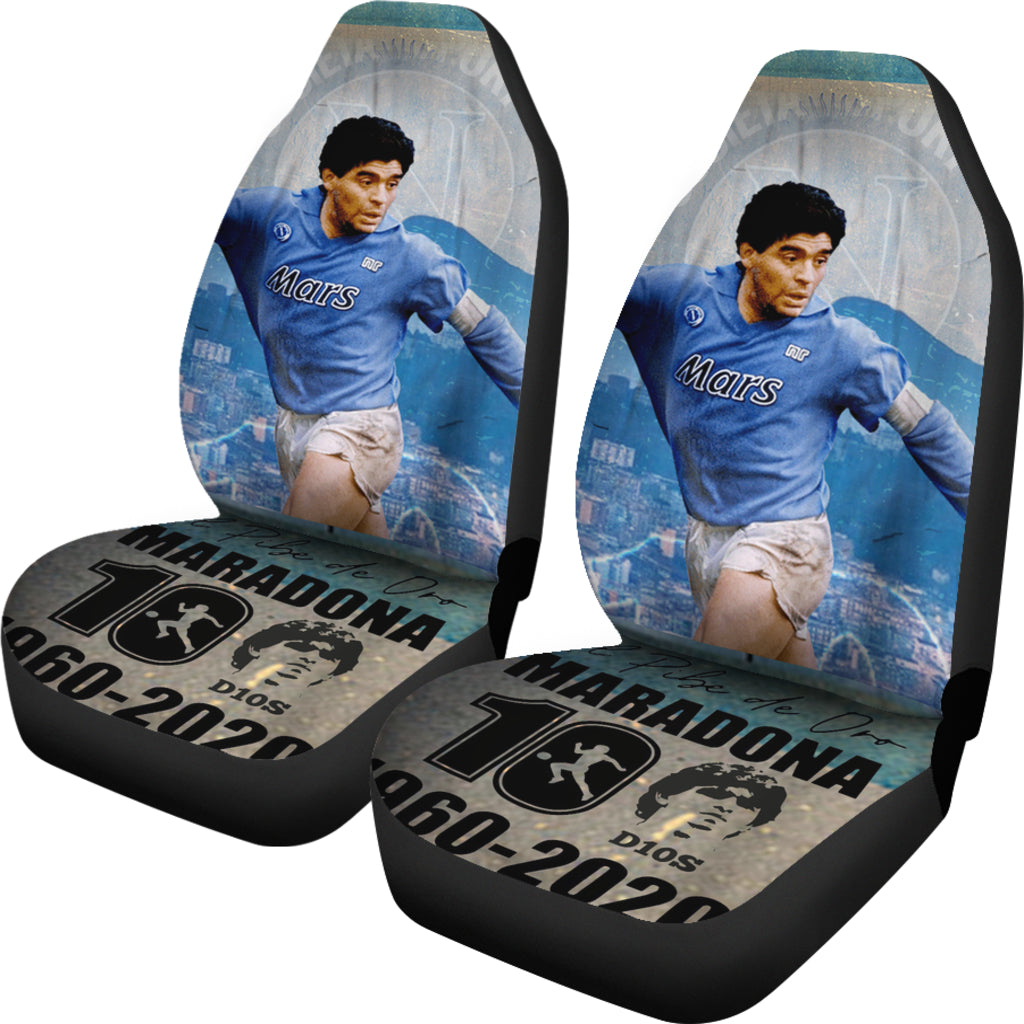 Young Diego Armando Maradona 10 Rip 1969 2022 Car Seat Covers Gift For Fooball