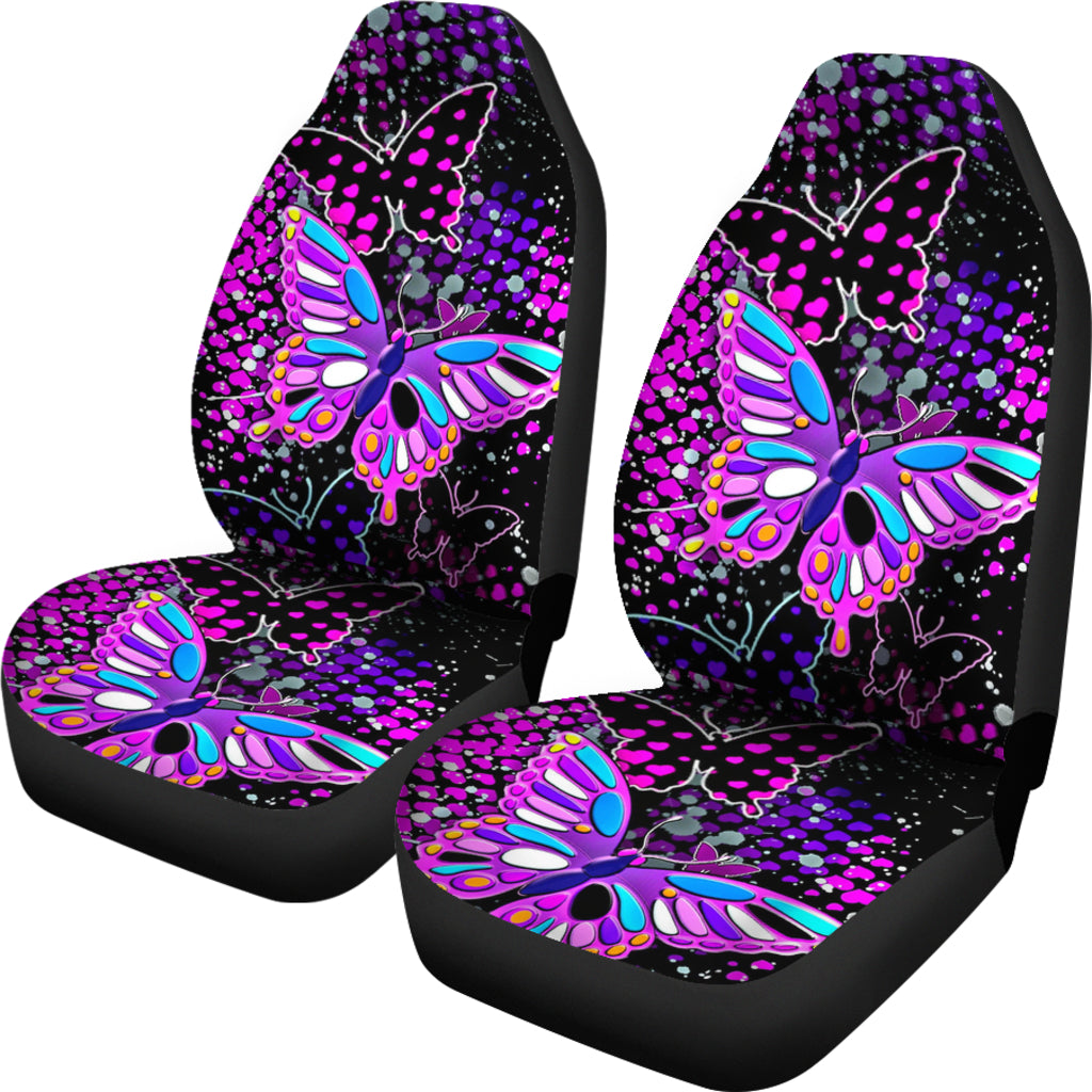 2022 Butterfly Hd Art Car Seat Covers