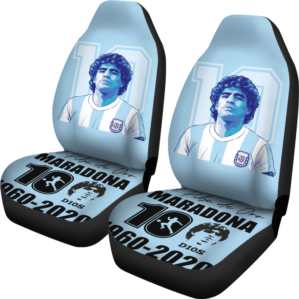 New Blue Diego Armando Maradona 10 Rip 1969 2022 Car Seat Covers Gift For Fooball