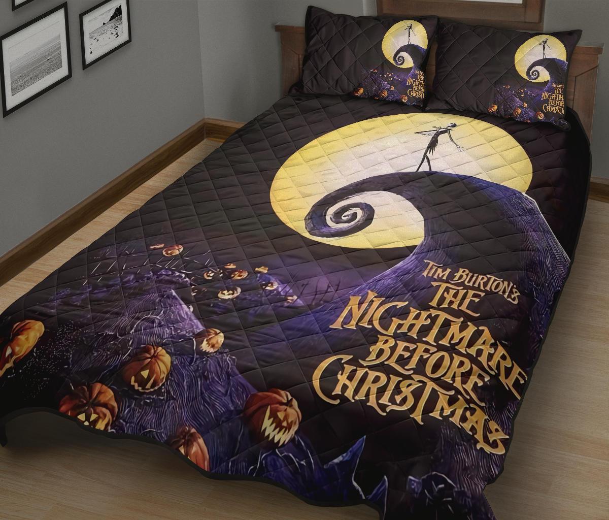 The Nightmare Before Christmas Halloween Movie Quilt Bed Set Pillow Case Amazing Decor Gift Ideas 18