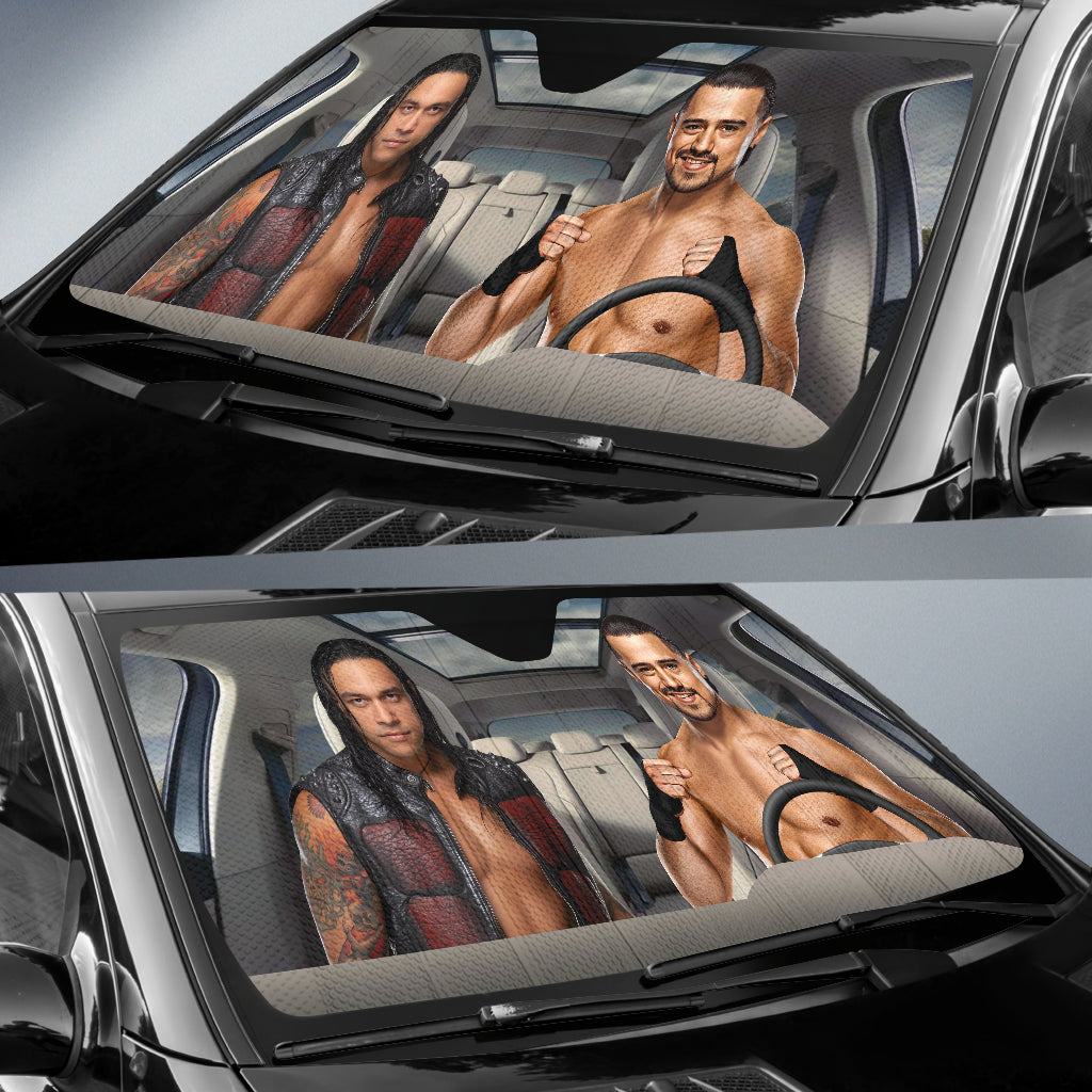 Damian Priest Vs Angel Garza Wwe Driving Auto Sun Shade