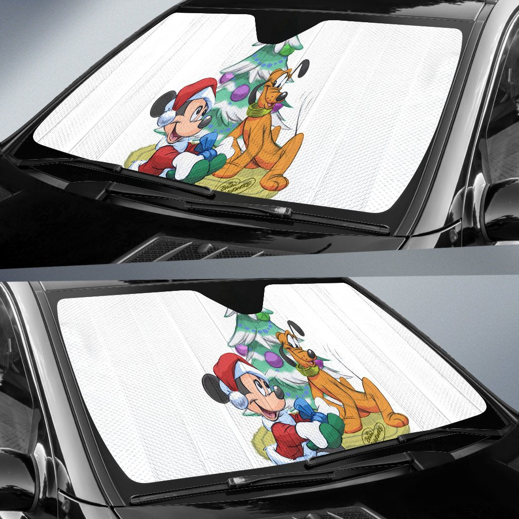 Mice & Pluto Christmas Auto Car Sun Shade Gift Ideas 2022