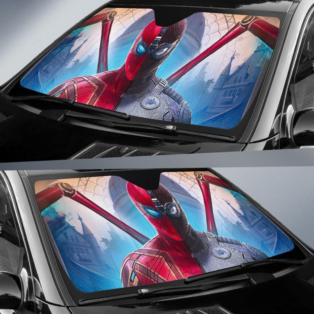 Spiderman Far From Home Car Sun Shades Amazing Best Gift Ideas 2022