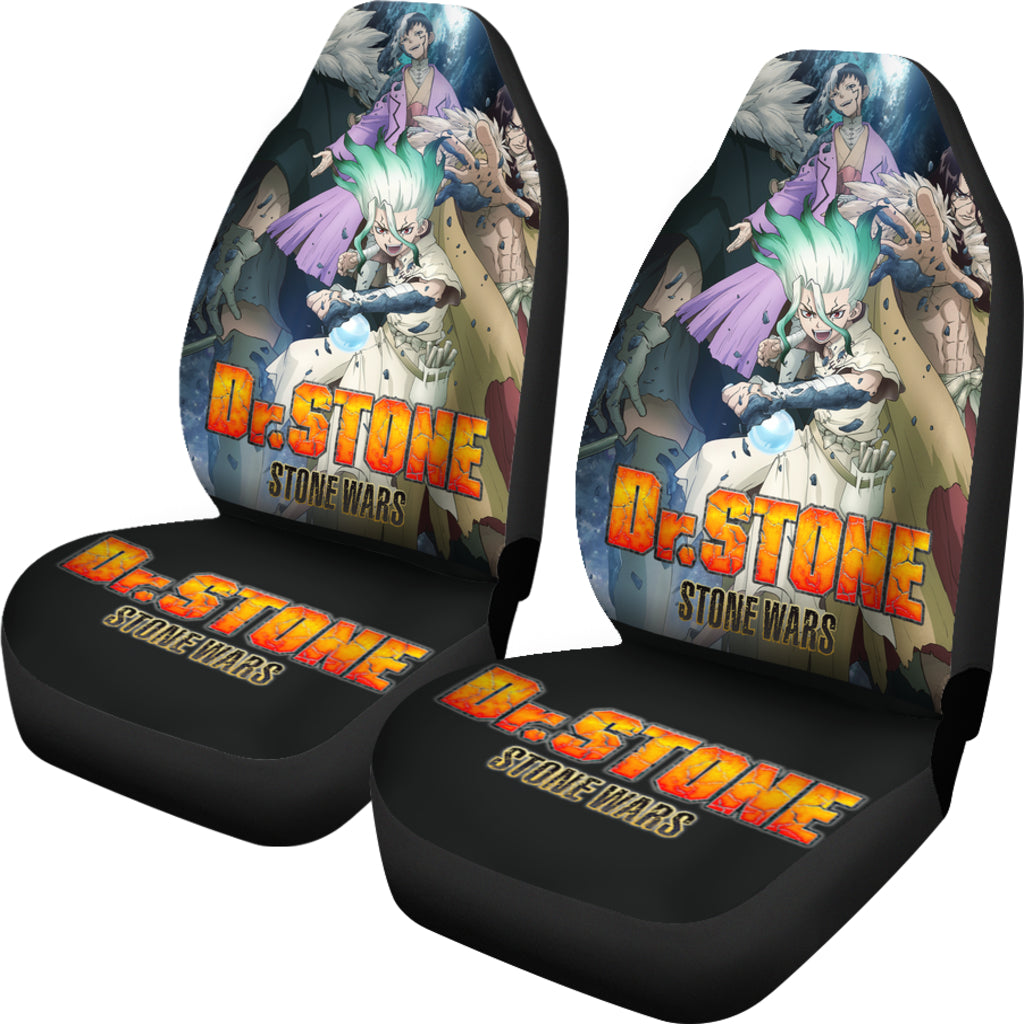 Dr. Stone Stone Wars Art Car Seat Covers Gift For Fan Anime