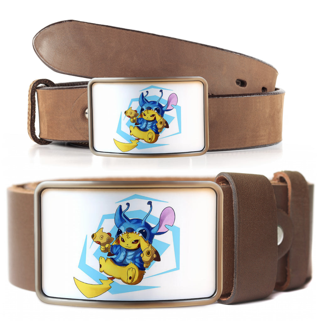 Pikachu stitch fight Belt Buckle 2021