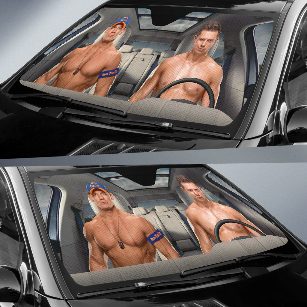 The Miz Vs John Cena Wwe Driving Auto Sun Shade