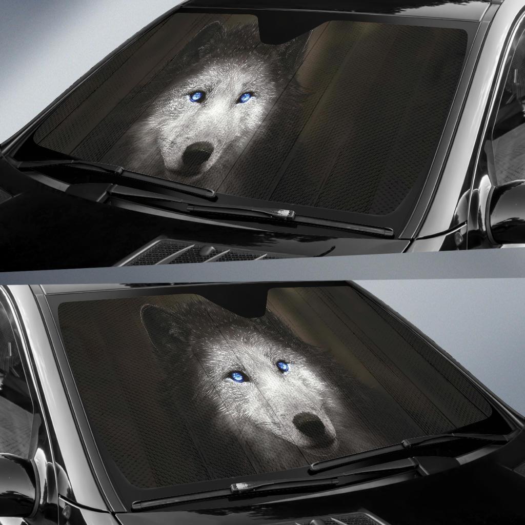 Werewolf Blue Eyes Car Sun Shades Amazing Best Gift Ideas 2022