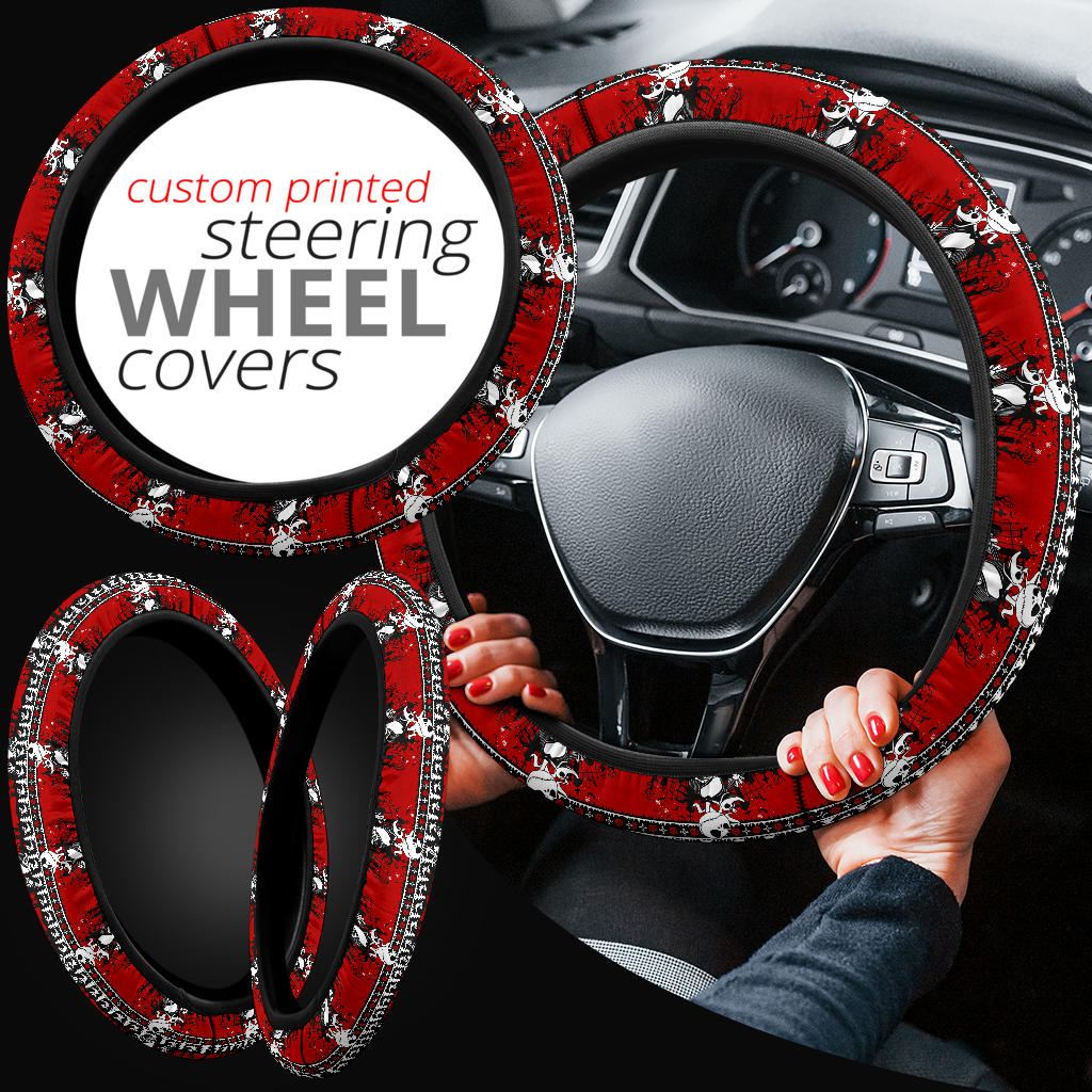 Jack Skellington Nightmare Before Christmas Premium Custom Steering Wheel Cover