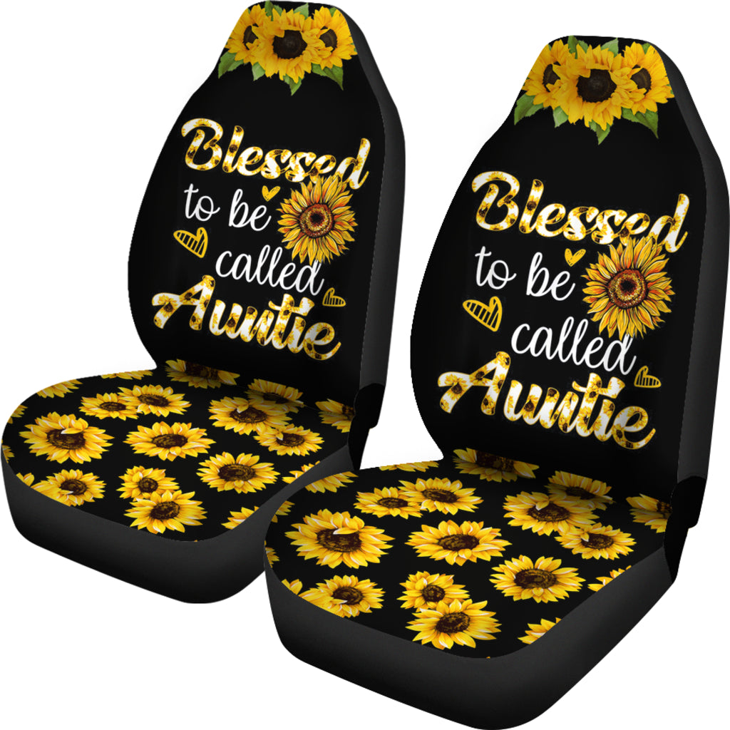 Blessed To Be Called Auntie Sunflower Seat Covers