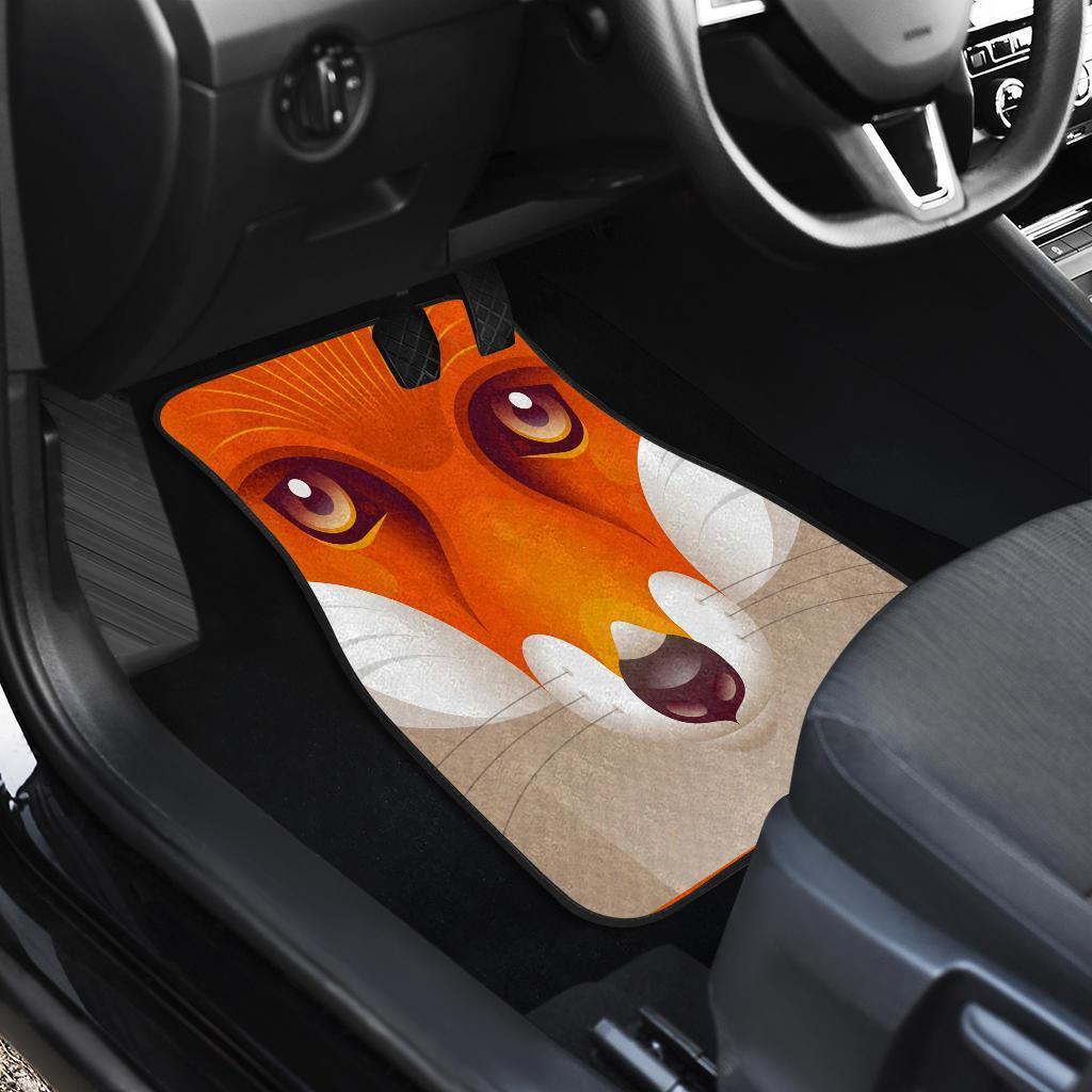 Fox Face Kawai Car Floor Mats