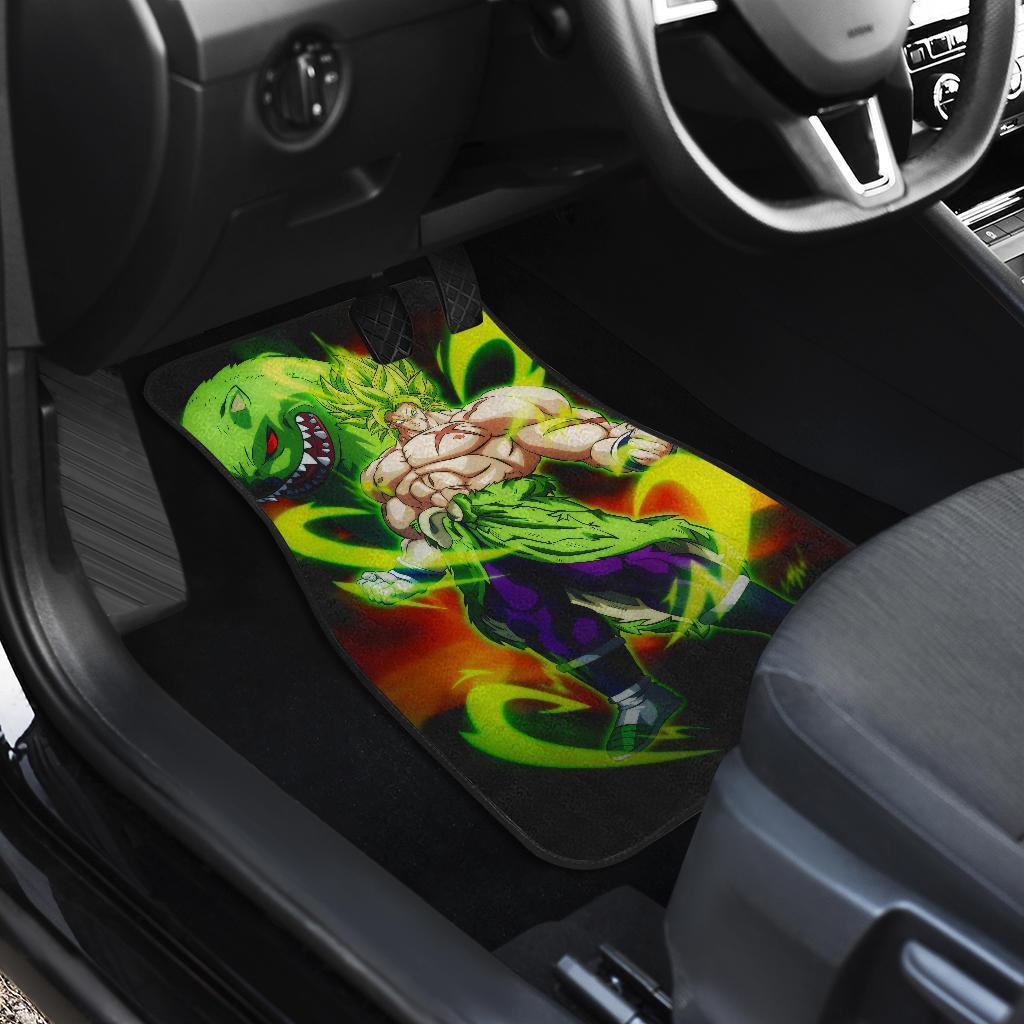 Broly And Friends Dragon Ball In Black Theme Car Floor Mats