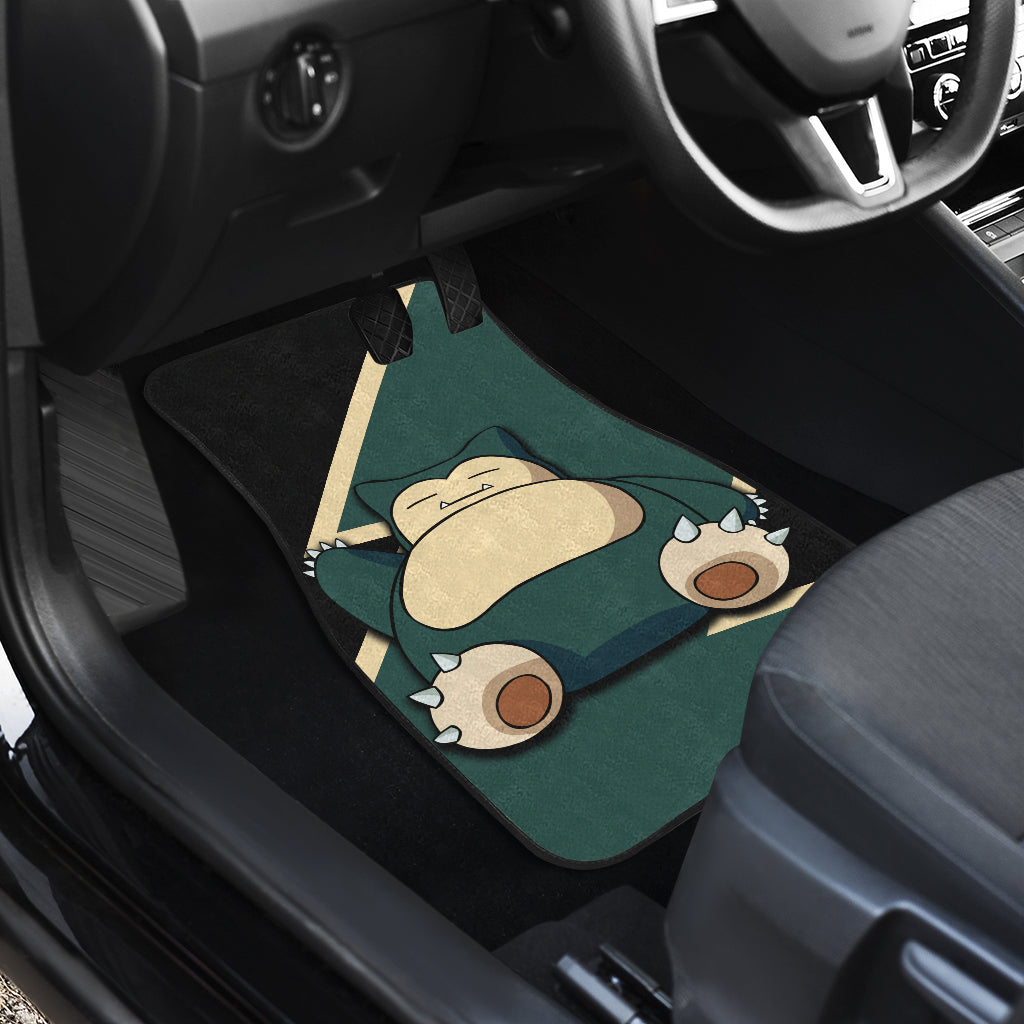 Snorlax Car Floor Mats Custom Anime Pokemon Car Interior Accessories