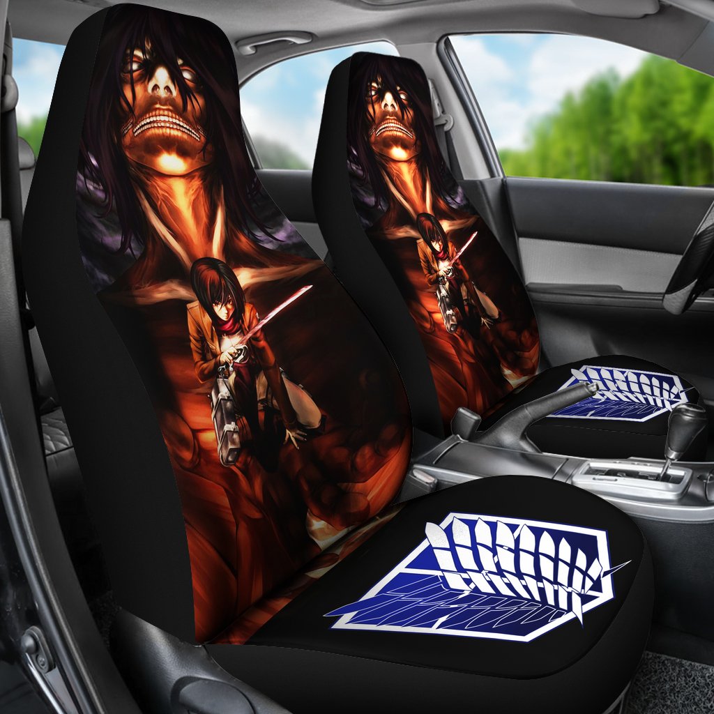 Attack On Titan Mikasa Seat Covers