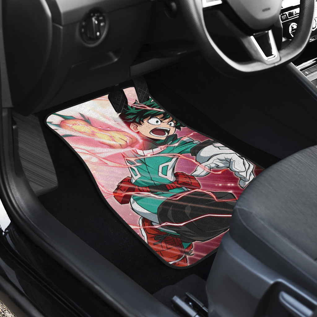 Midoriya Izuku 3 Anime Car Floor Mats Custom Car Accessories Car Decor 2022
