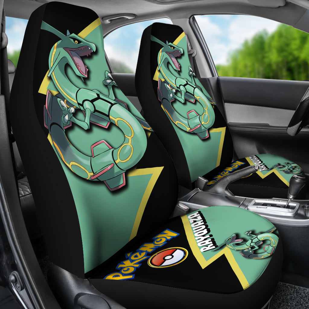 Rayquaza Car Seat Covers Custom Anime Pokemon Car Accessories