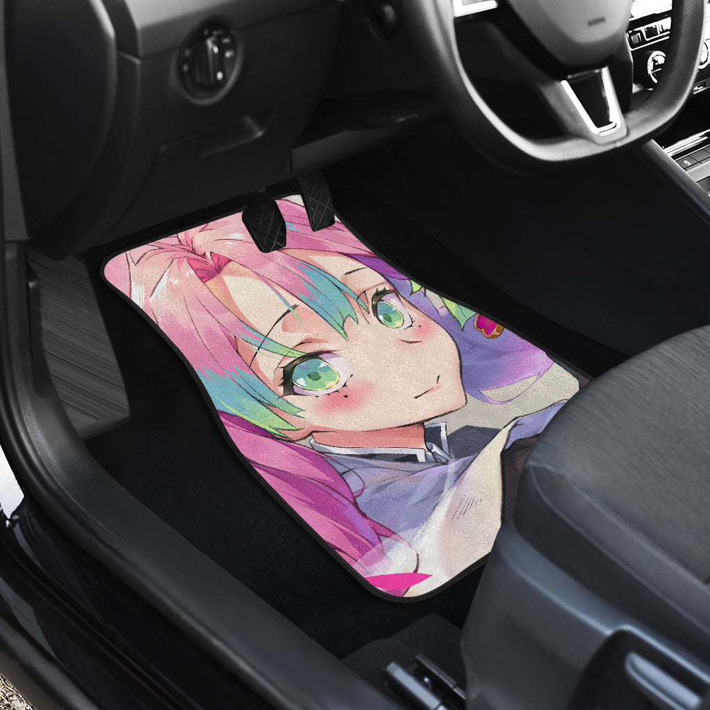 Love Hashira Mitsuri Kanroji Demon Slayer 5 Anime Car Floor Mats Custom Car Accessories Car Decor 2022