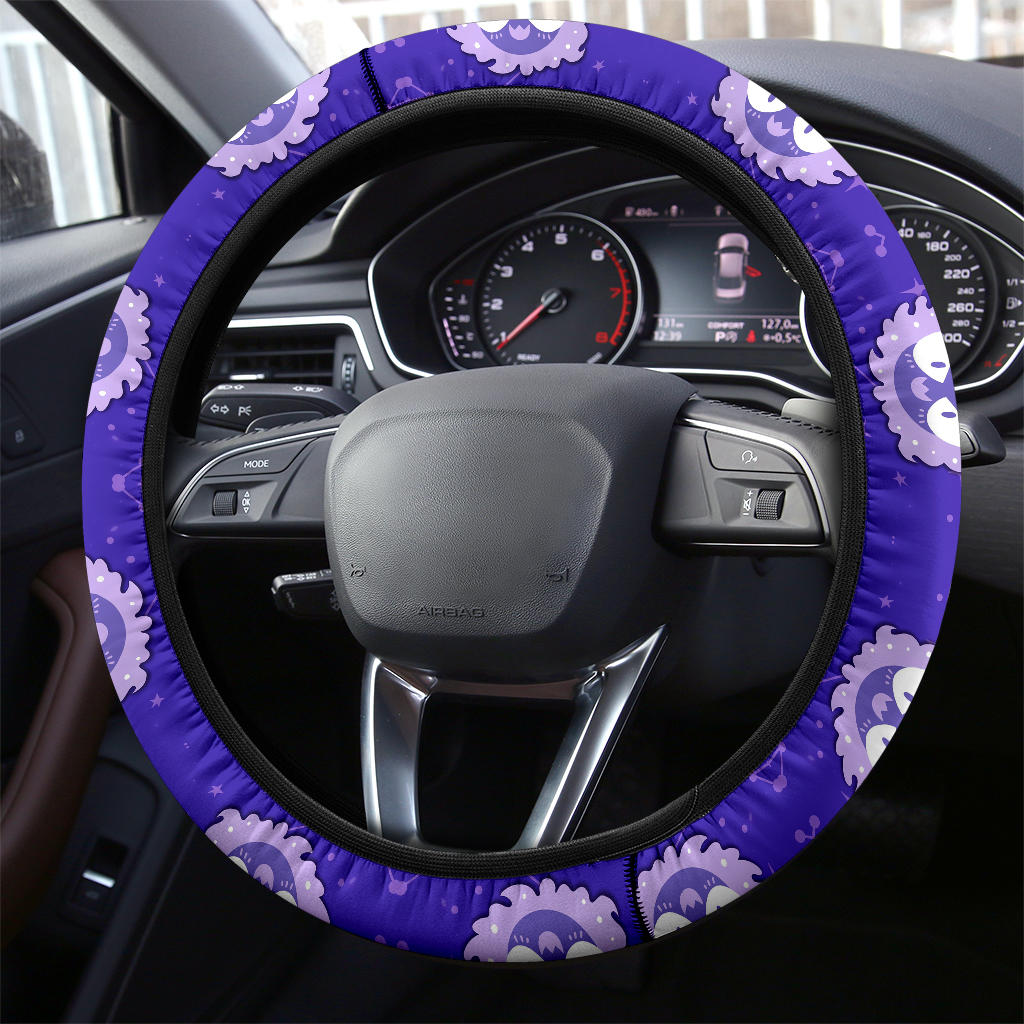 Gastly Dyed Pokemon Car Steering Wheel Cover