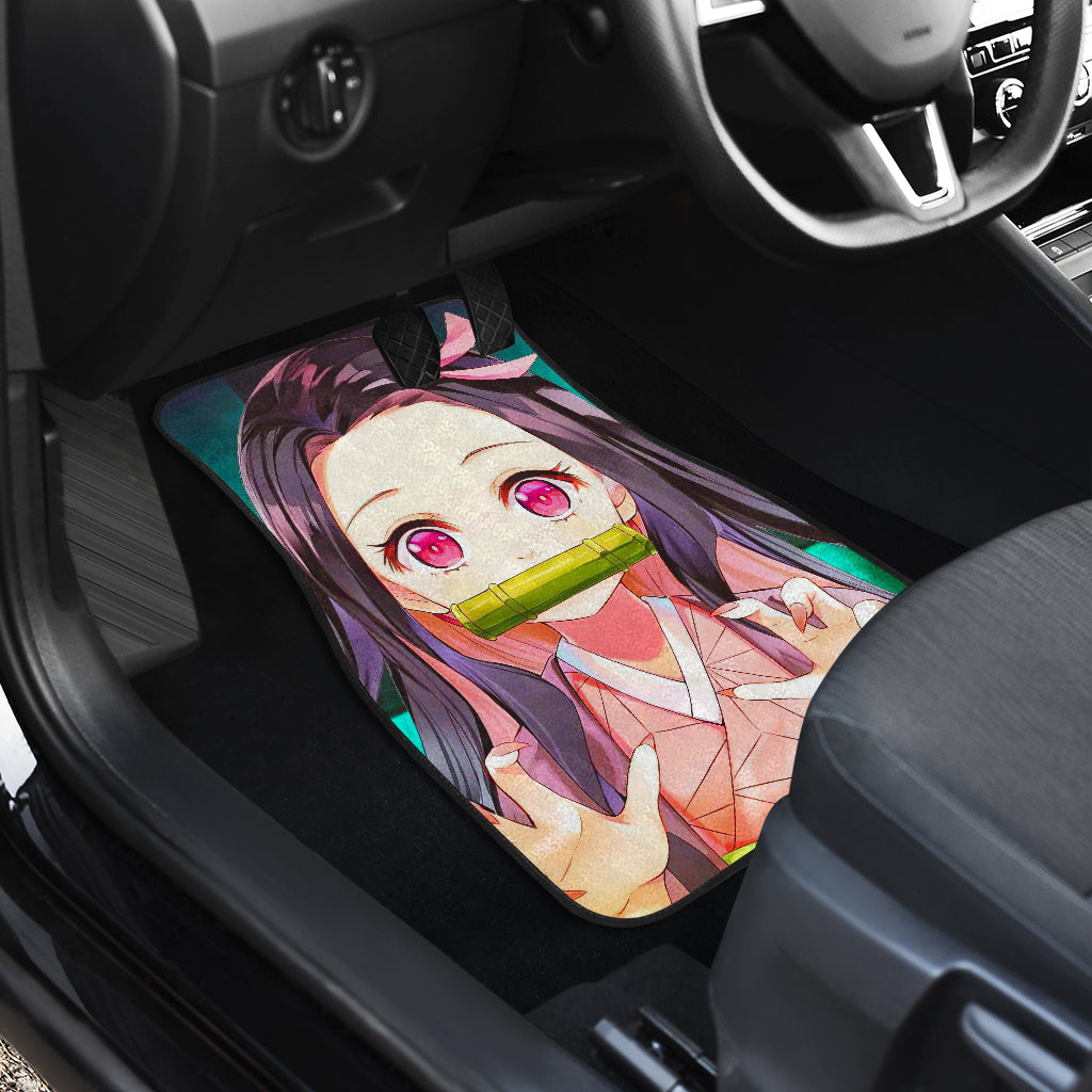 Nezuko Demon Slayer 1 Anime Car Floor Mats Custom Car Accessories Car Decor 2021