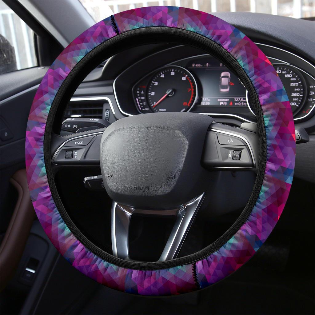 Triangle Background color Premium Car Steering Wheel Cover