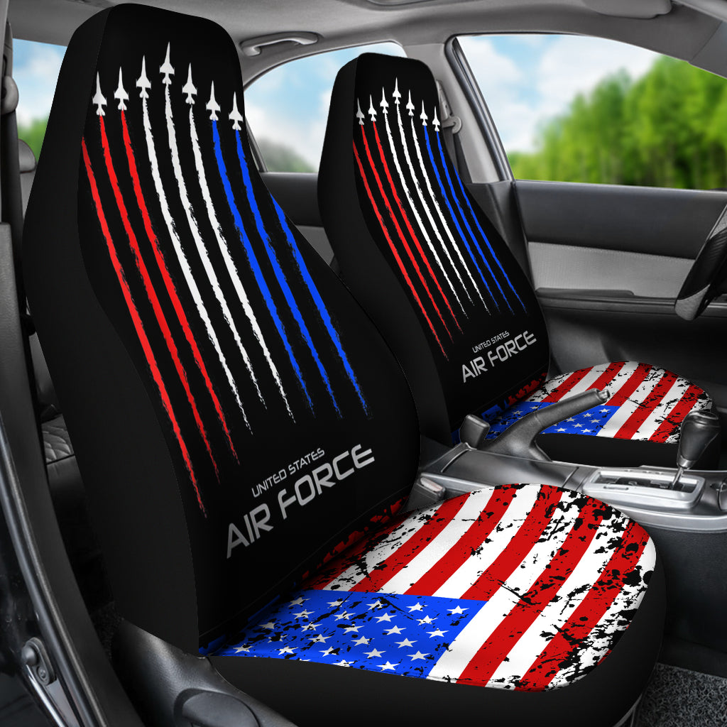 Air Force Us Veterans 4Th Of July Car Seat Covers