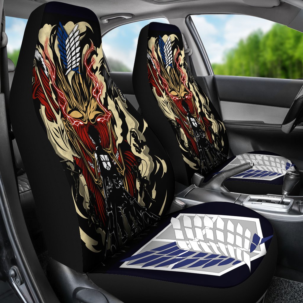 Attack On Titan Season 3 Car Seat Covers Amazing Best Gift Idea