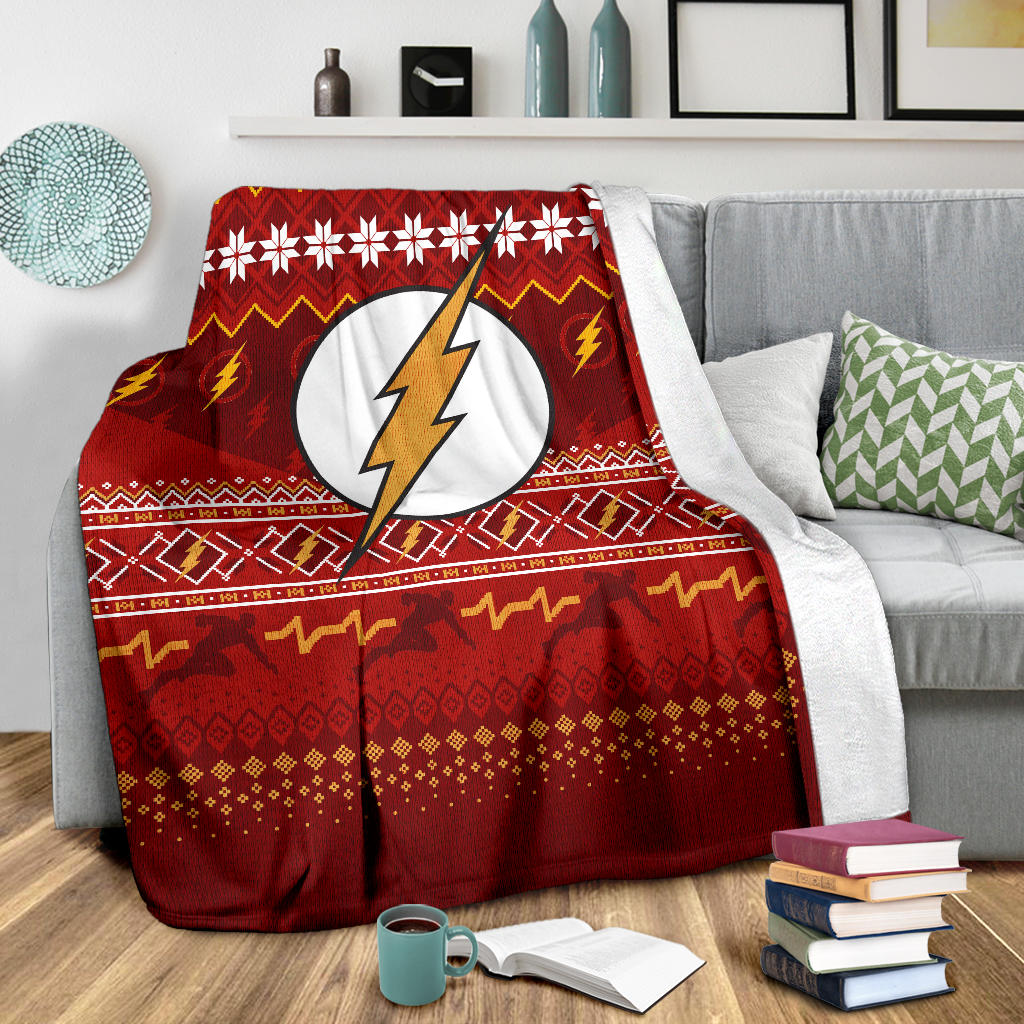 The Flash Ugly Christmas Custom Blanket Home Decor