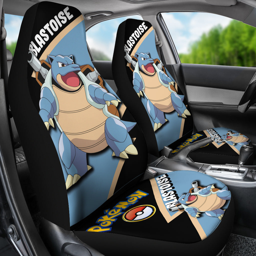 Blastoise Car Seat Covers Custom Anime Pokemon Car Accessories