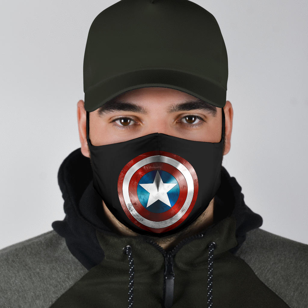 Captain America Shield Face Mask