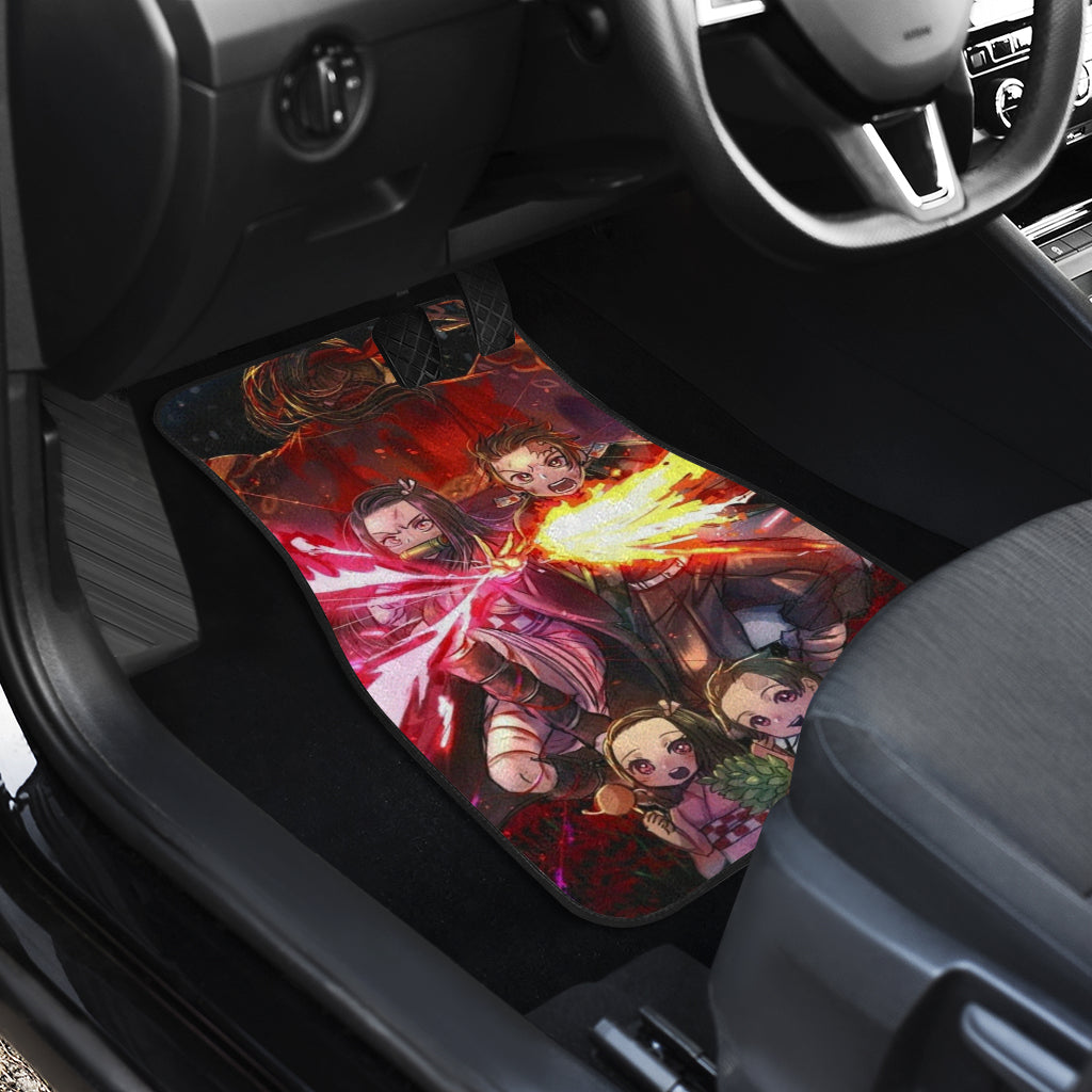 Demon Slayer Uniform 5 Anime Car Floor Mats Custom Car Accessories Car Decor 2021