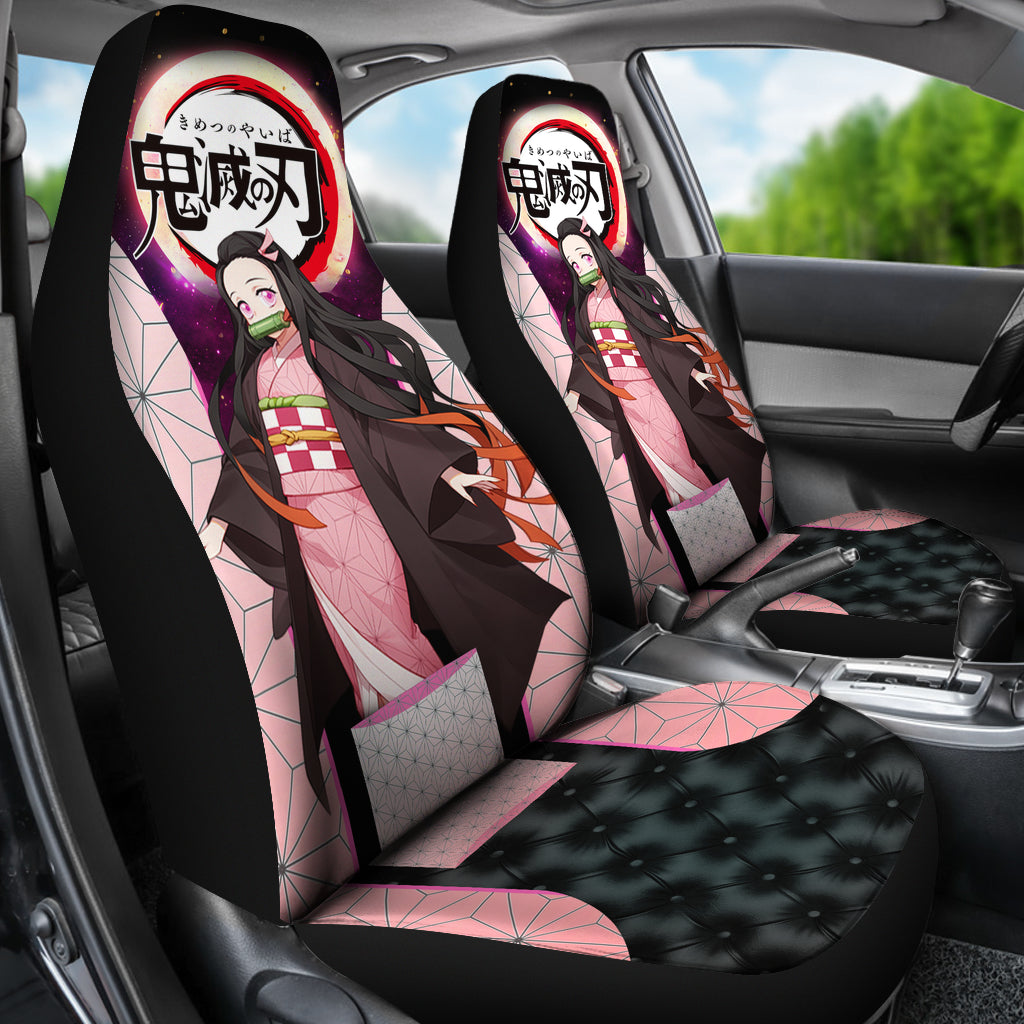 Nezuko Demon Slayer Anime Custom Car Seat Covers