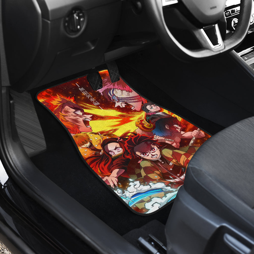Demon Slayer Uniform 6 Anime Car Floor Mats Custom Car Accessories Car Decor 2021