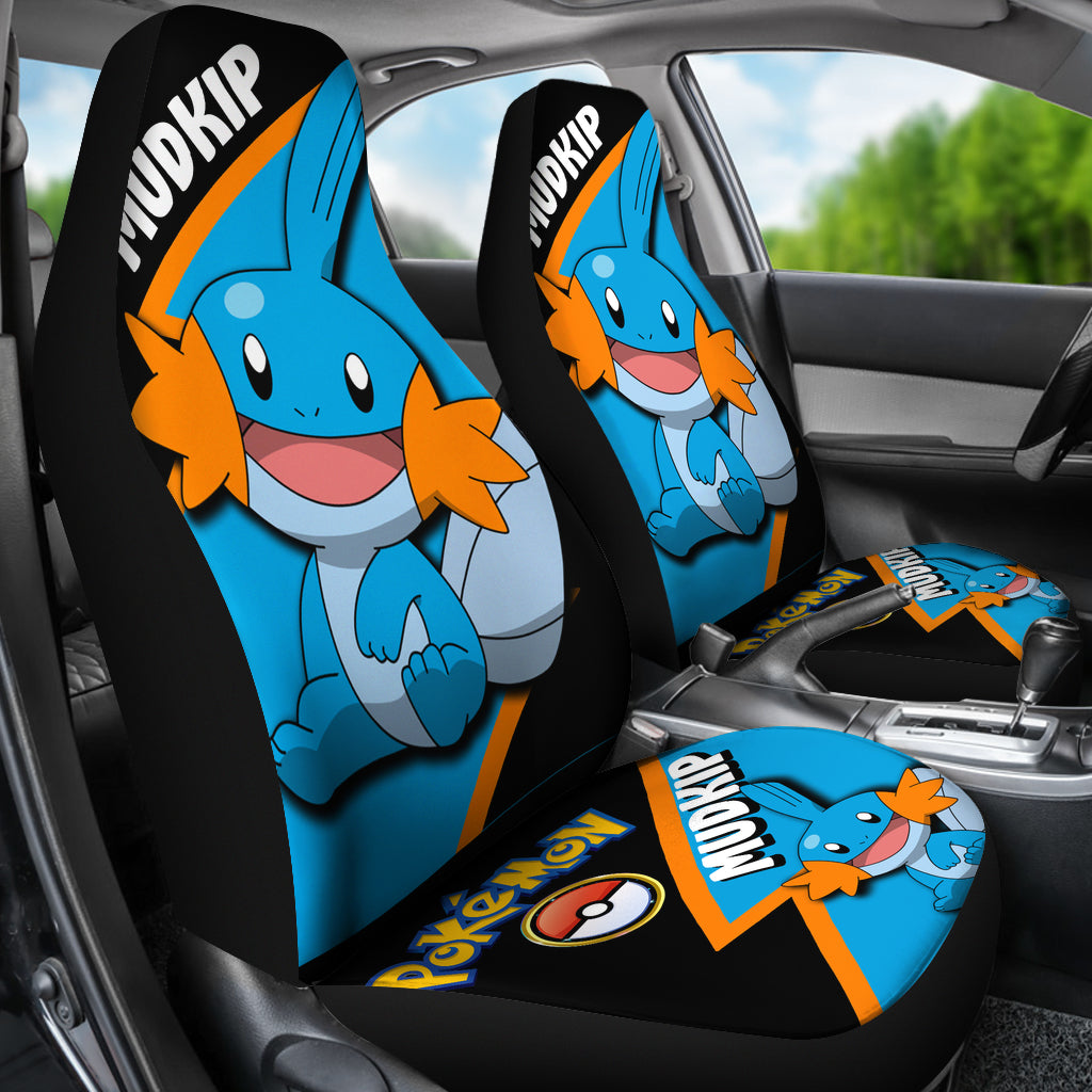Mudkip Car Seat Covers Custom Anime Pokemon Car Accessories