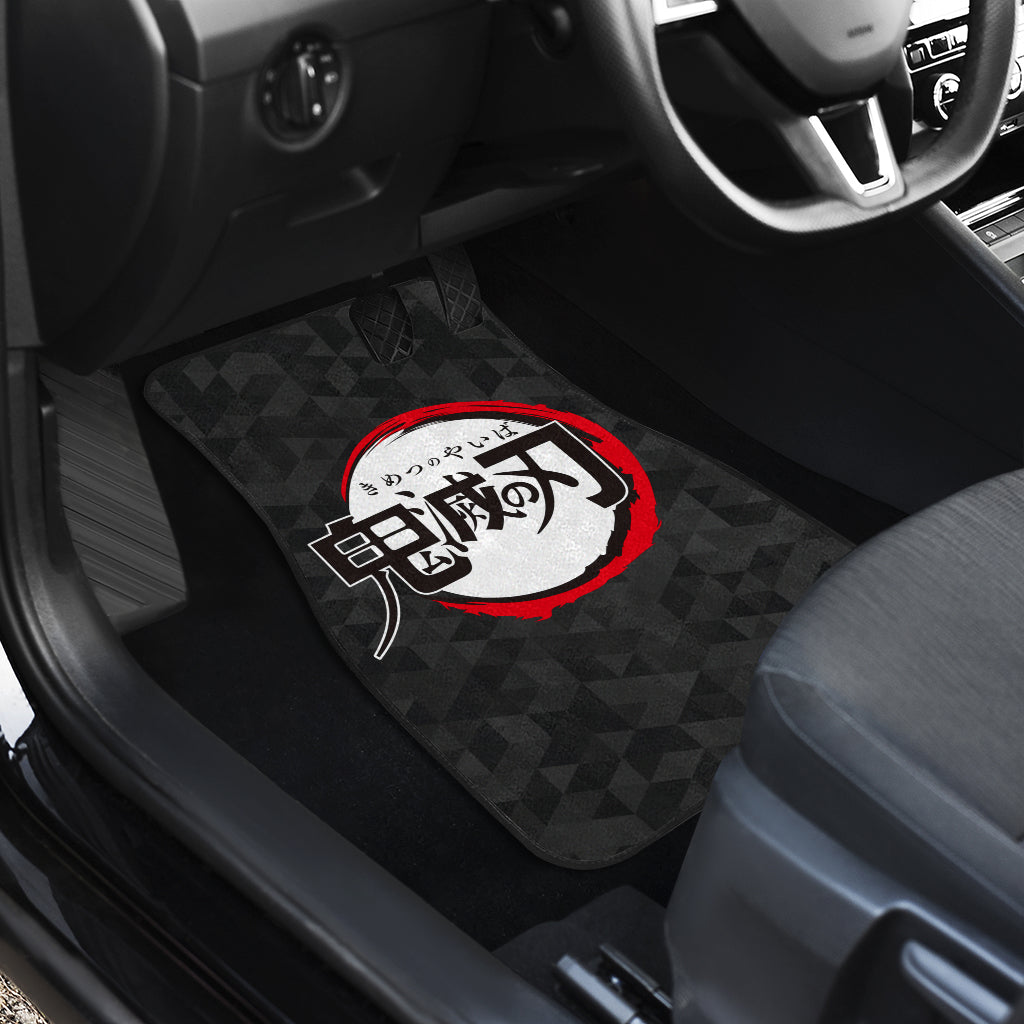 Demon Slayer Logo Uniform Anime Car Floor Mats Custom Car Accessories Car Decor 2021
