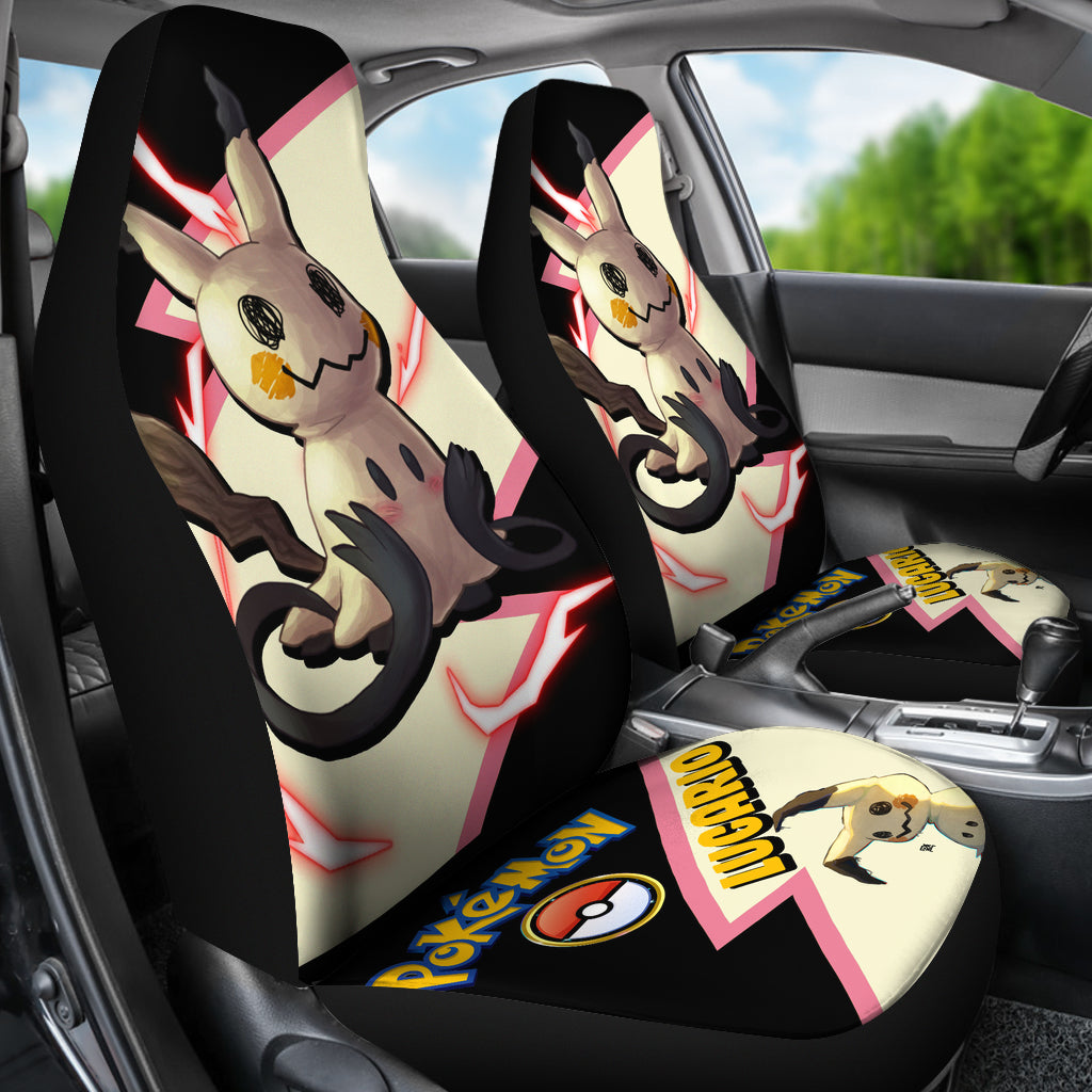 Mimikyu Car Seat Covers Custom Anime Pokemon Car Accessories