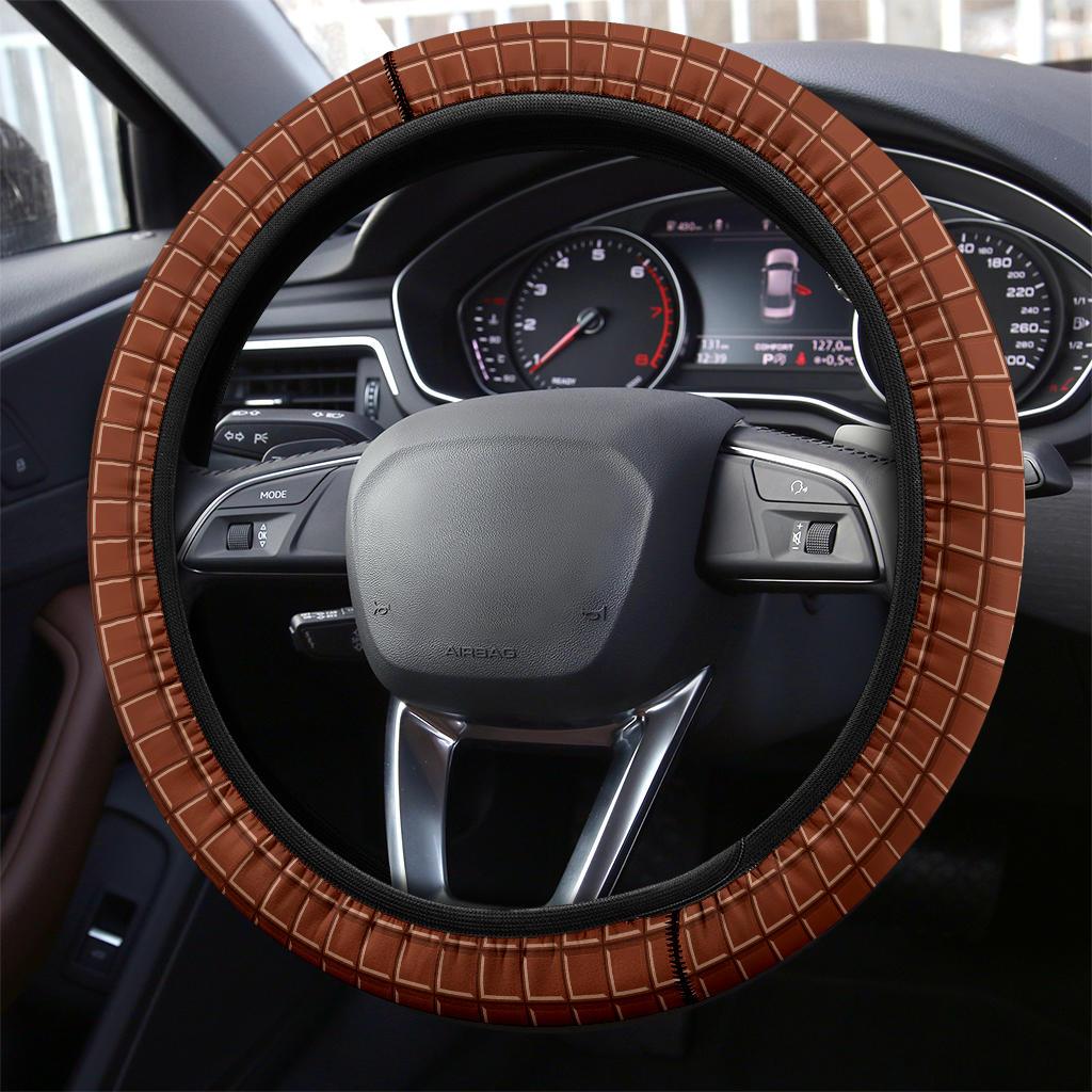 Sweet Chocolate Bar Premium Car Steering Wheel Cover