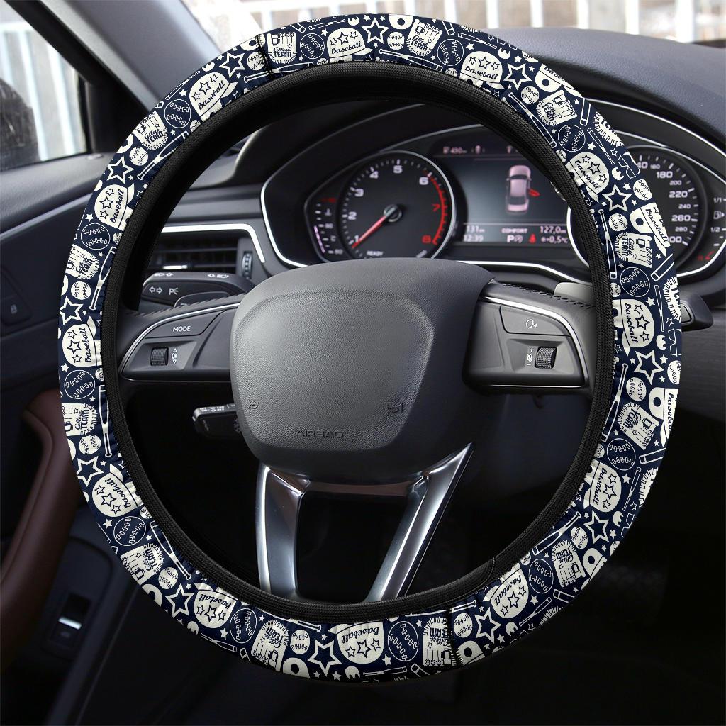 Baseball Team US Premium Car Steering Wheel Cover