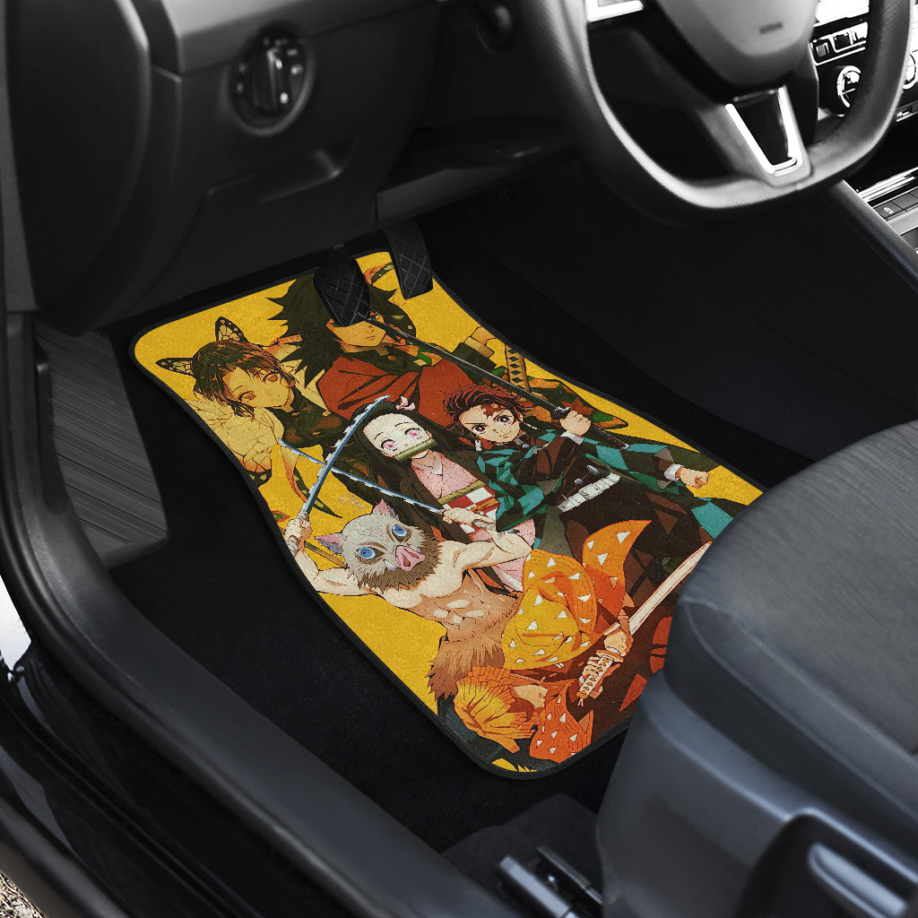 Demon Slayer 14 Anime Car Floor Mats Custom Car Accessories Car Decor 2021