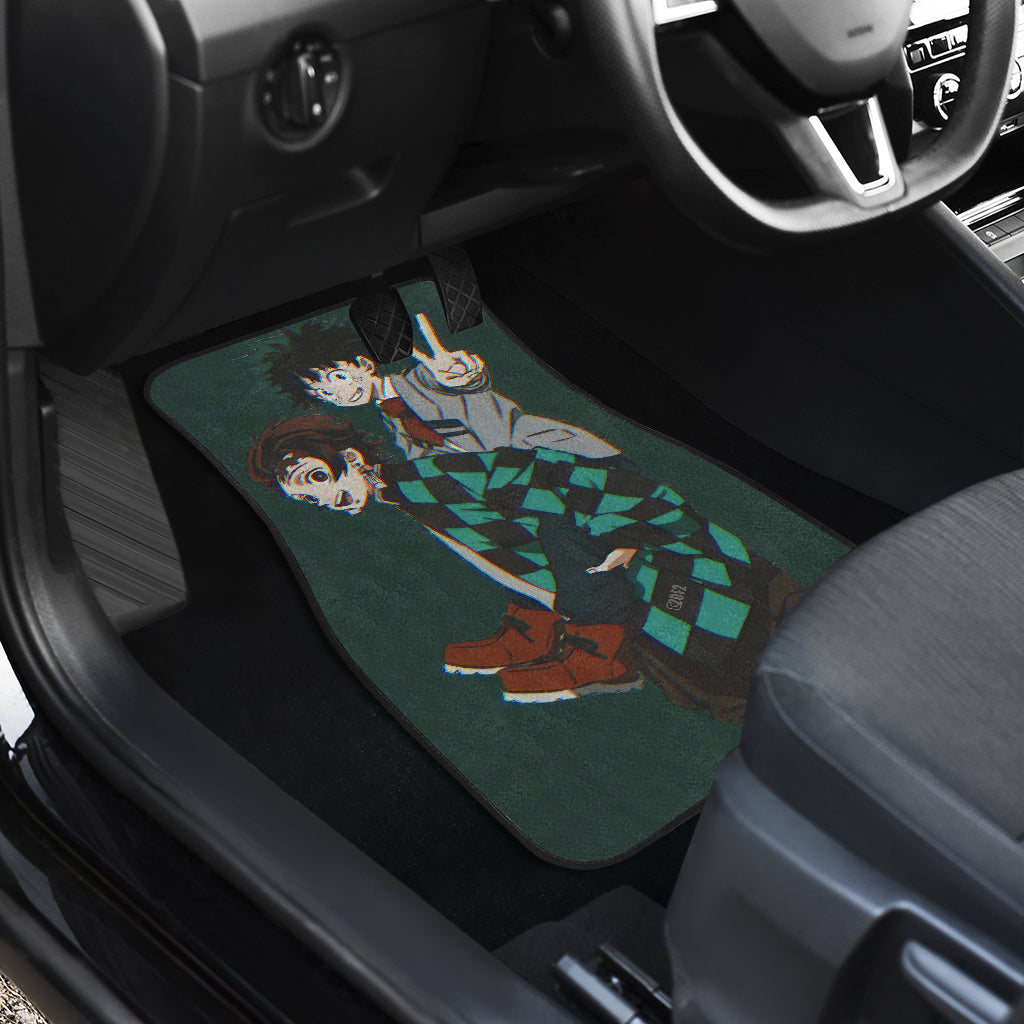 Demon Slayer 4 Anime Car Floor Mats Custom Car Accessories Car Decor 2021